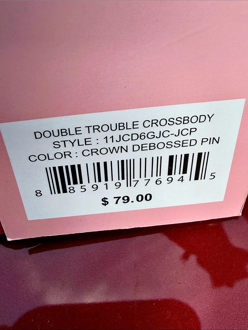 Juicy Couture Double Trouble Crossbody Bag in Pink NWT - Picture 8 of 8